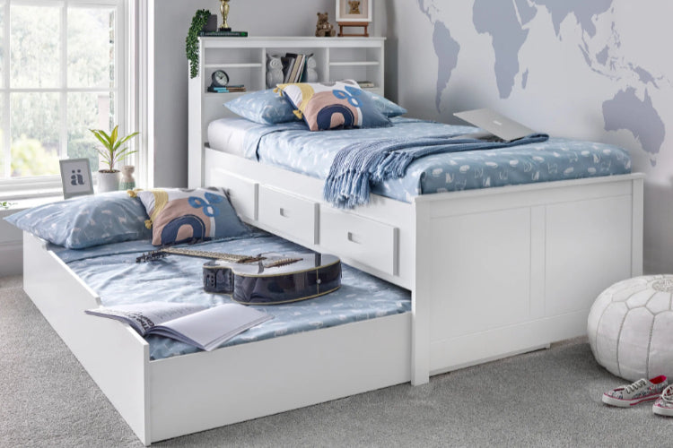 Veera Cabin Storage Single Bed With Trundle