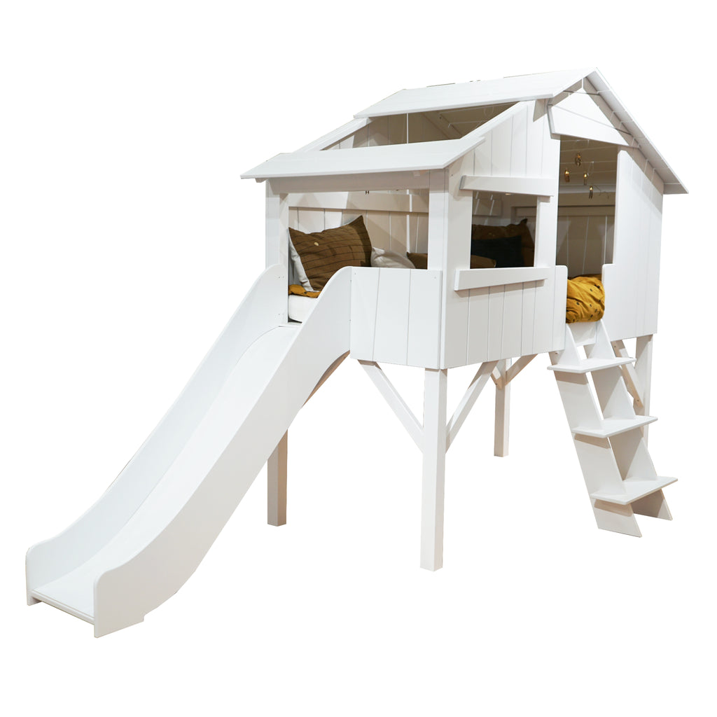Treehouse Cabin Bed with Slide