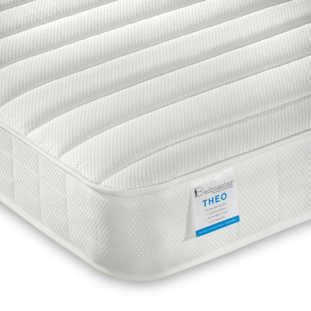 Theo Pocket Sprung Low Profile Mattress, corner detail