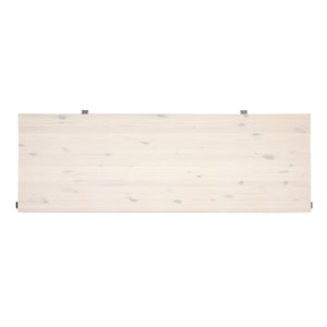 Large Pine Desktop - Whitewash