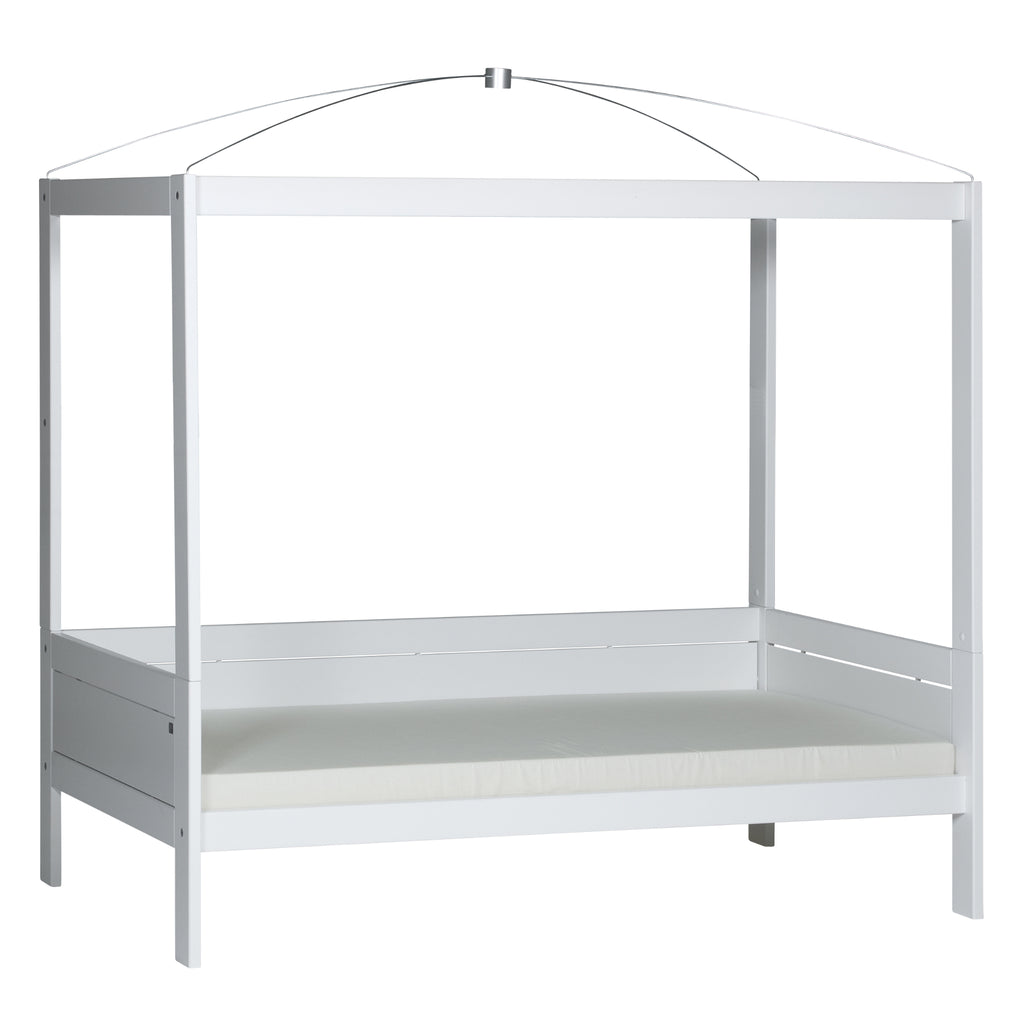 Butterflies Four Poster Bed with Canopy - white