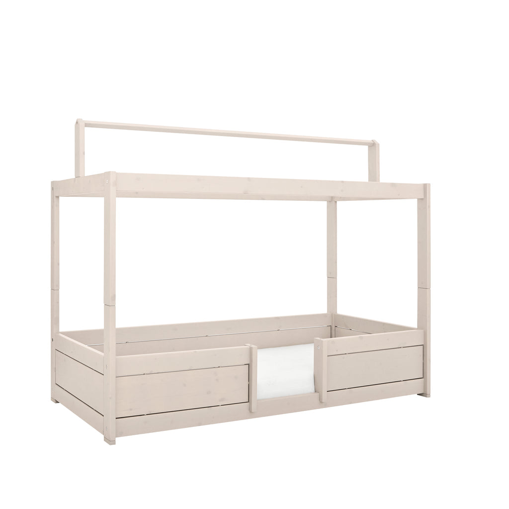 4-in-1 Bed, whitewash, low model