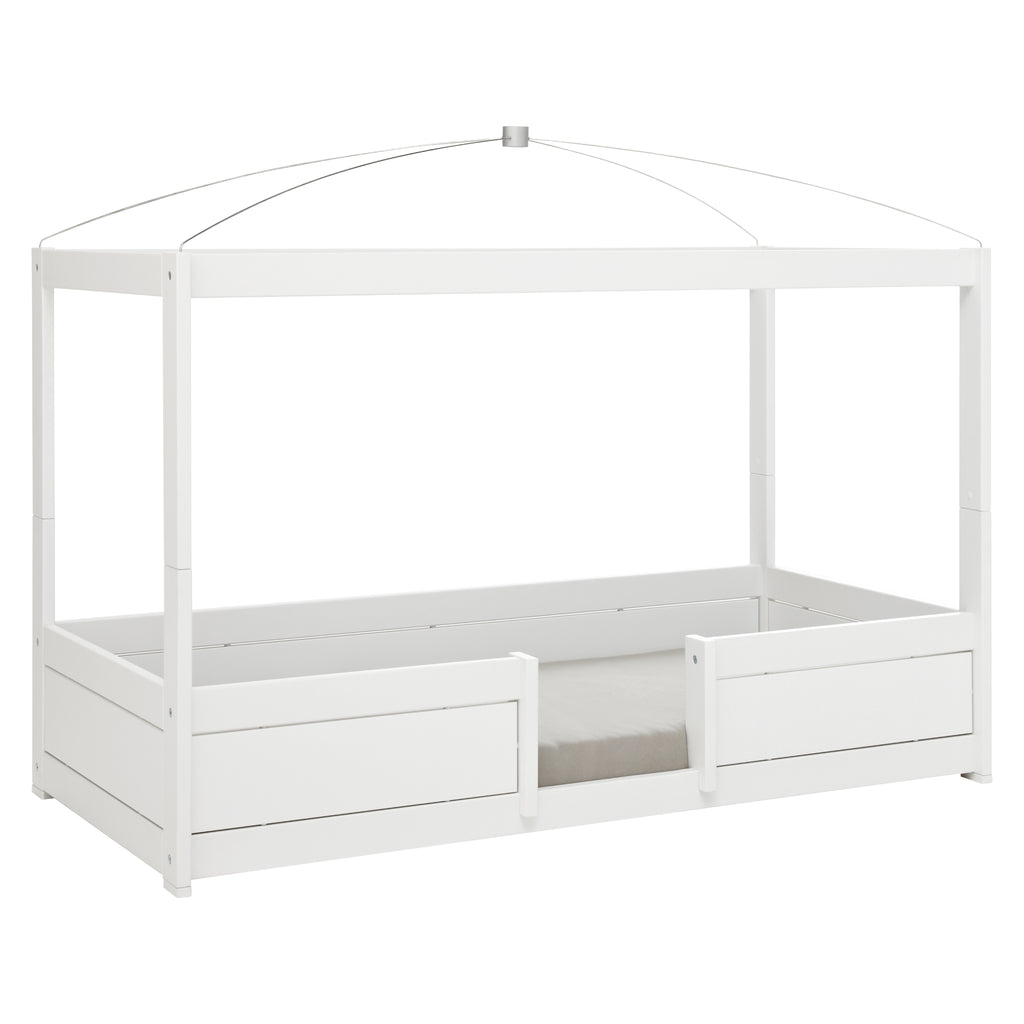 Four Poster Bed (4-in-1), floor bed white
