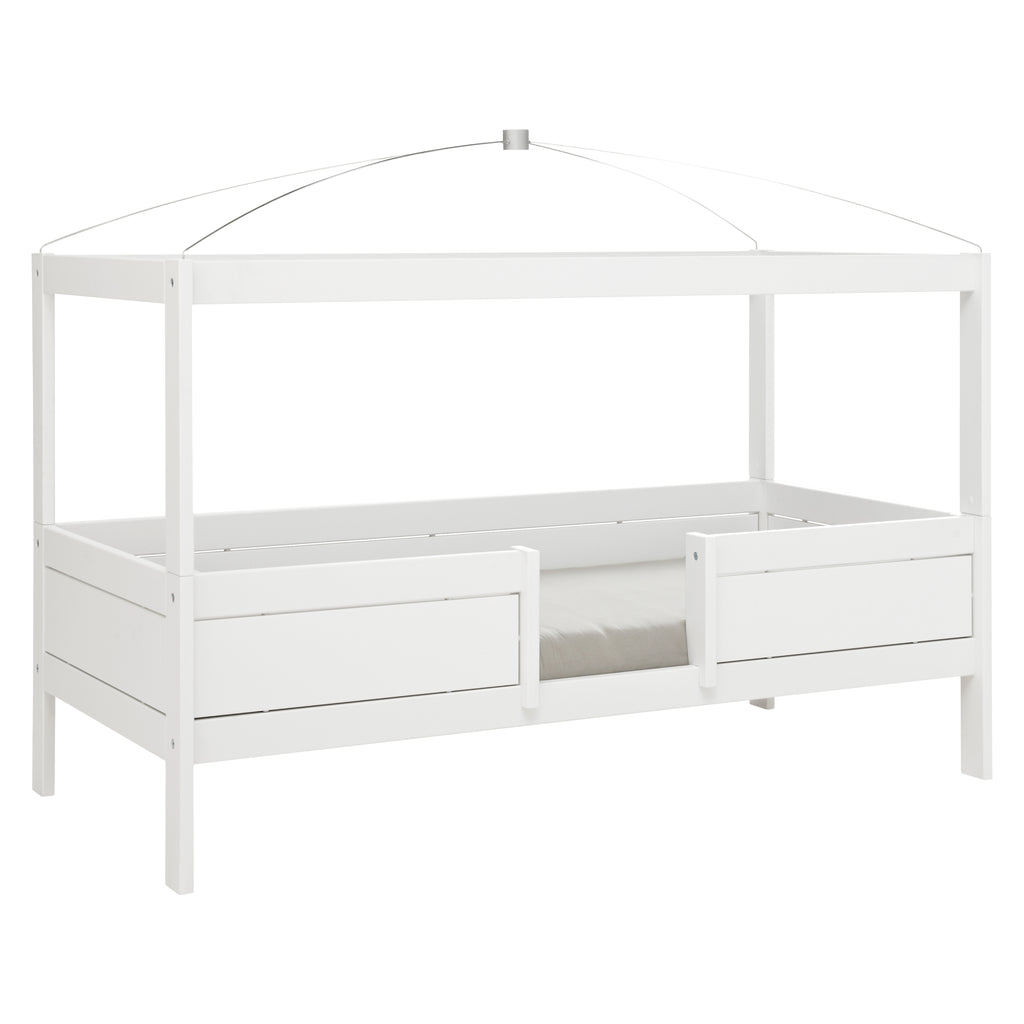 Four Poster Bed (4-in-1), on legs, white