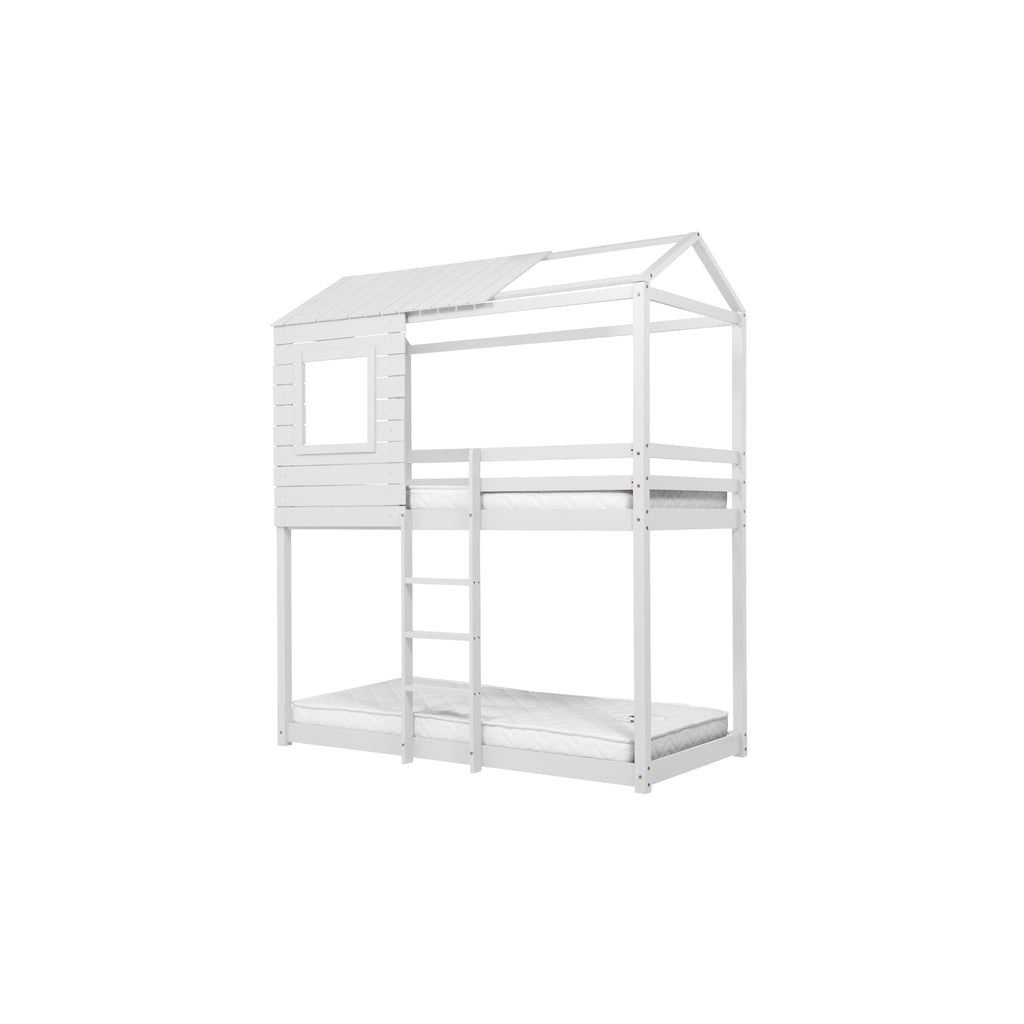 Adventure Bunk Bed - white on white