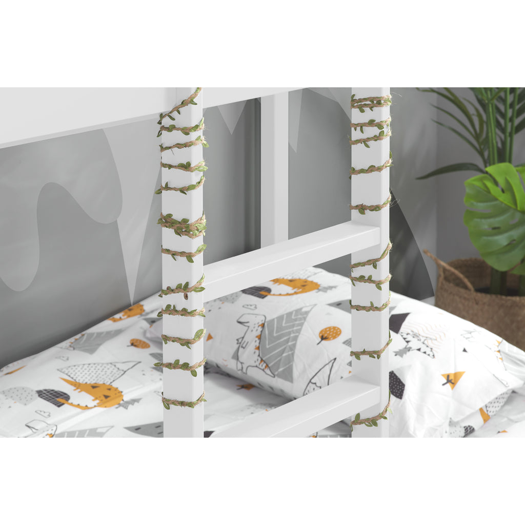 Adventure Bunk Bed - white, ladder detail