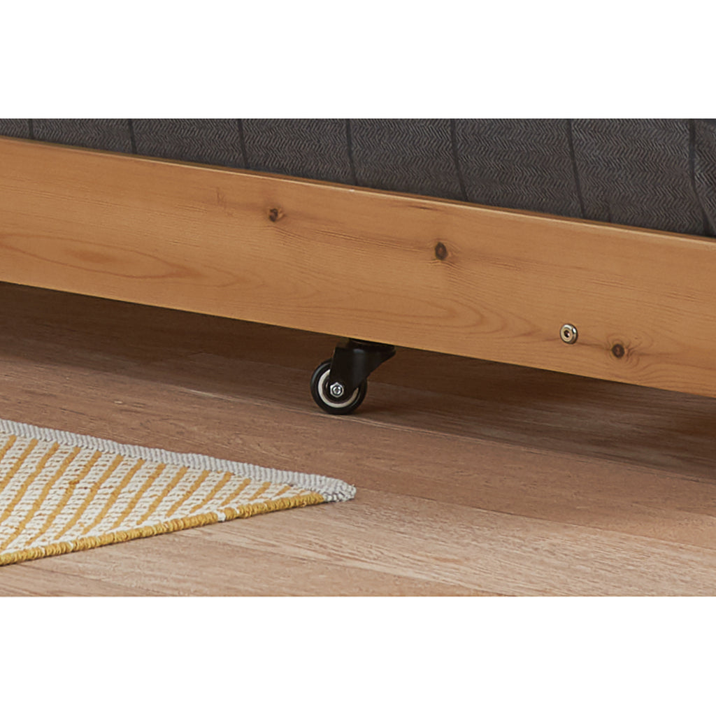 Buxton Guest Bed with Trundle, castor detail