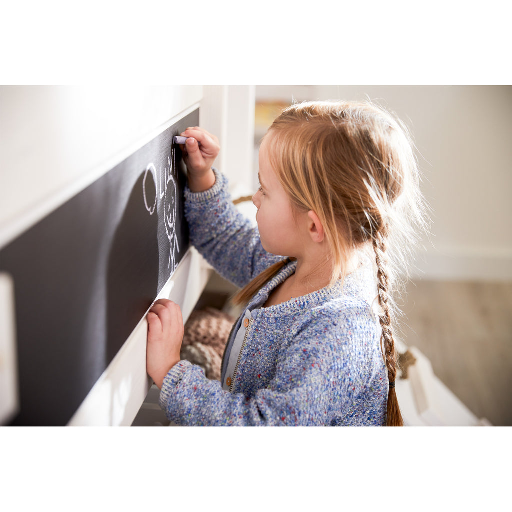 Climb and Slide Cabin Bed, blackboard detail