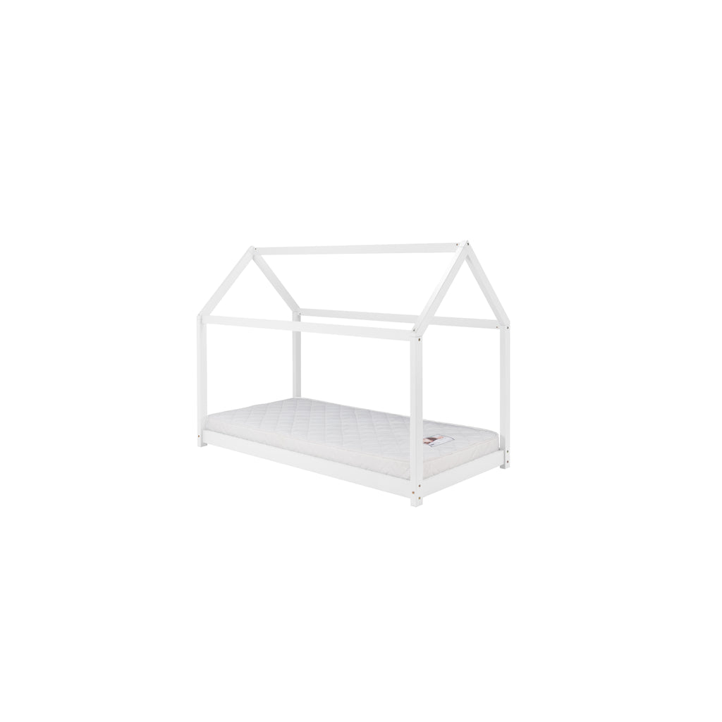 House Pine Montessori Bed in white on white background