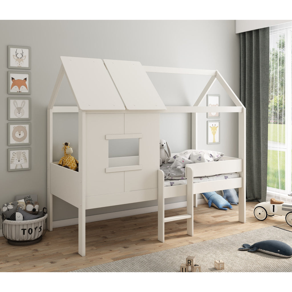 Mini Playhouse Midsleeper in furnished room