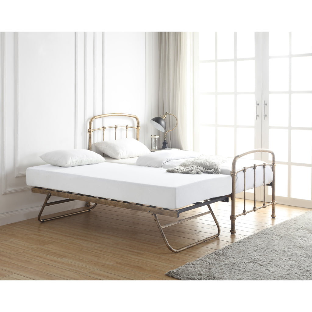 Mostyn Guest Bed with Underbed, bronze, bed erected