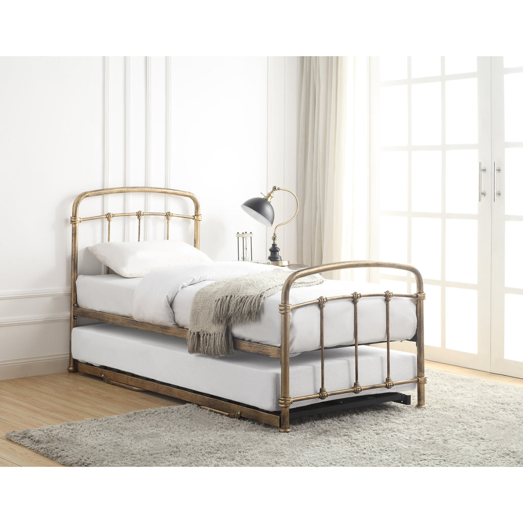 Mostyn Guest Bed with Underbed, bronze, underbed stowed
