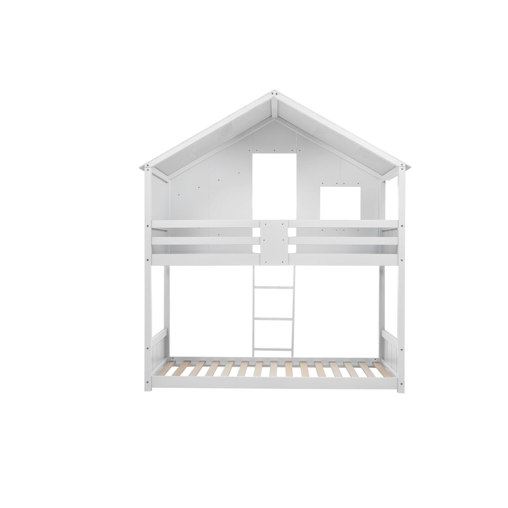 Safari Bunk Bed in white on white background