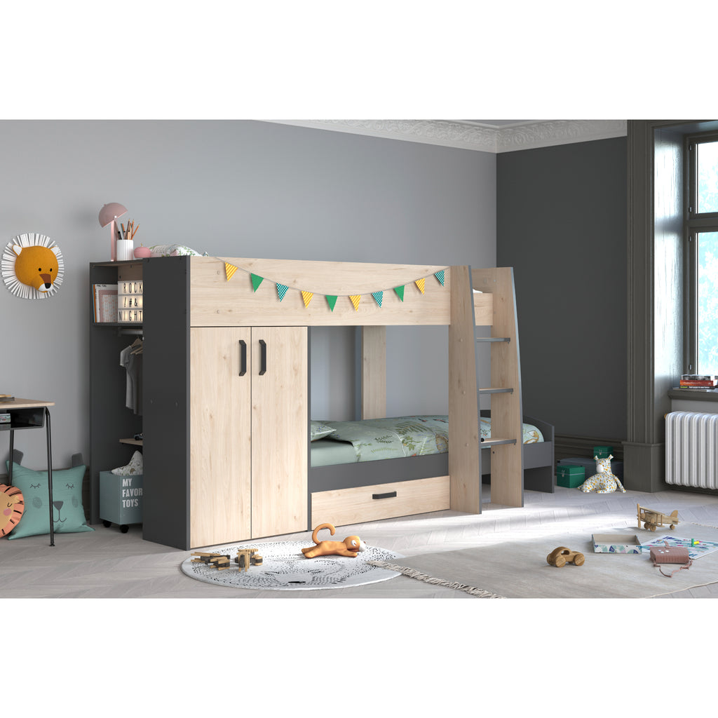 Stim Bunk Bed with Cupboard & Storage