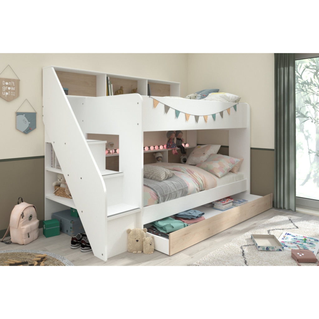 Parisot Bibliobed Bunk Bed with Trundle, angle view