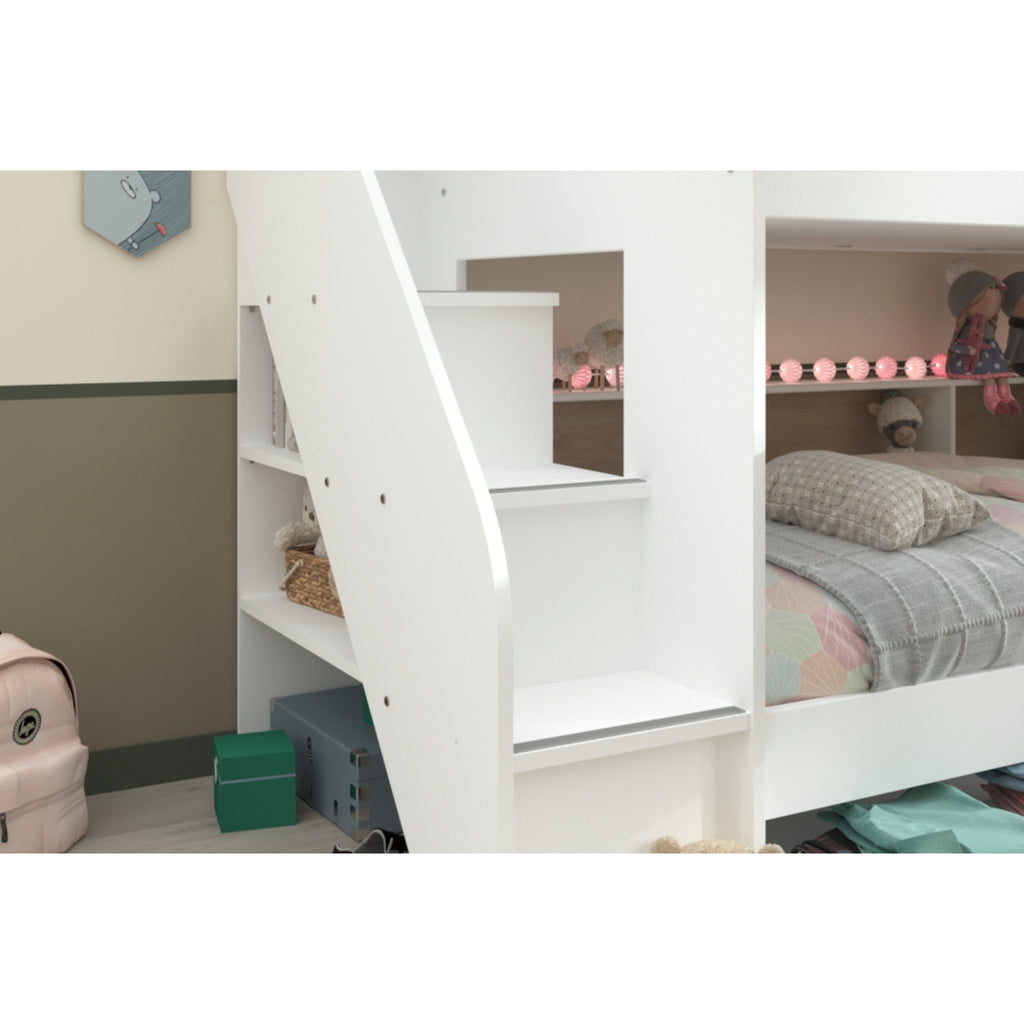 Parisot Bibliobed Bunk Bed with Trundle, staircase detail