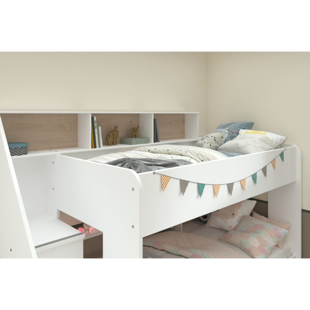 Parisot Bibliobed Bunk Bed with Trundle, upper bunk