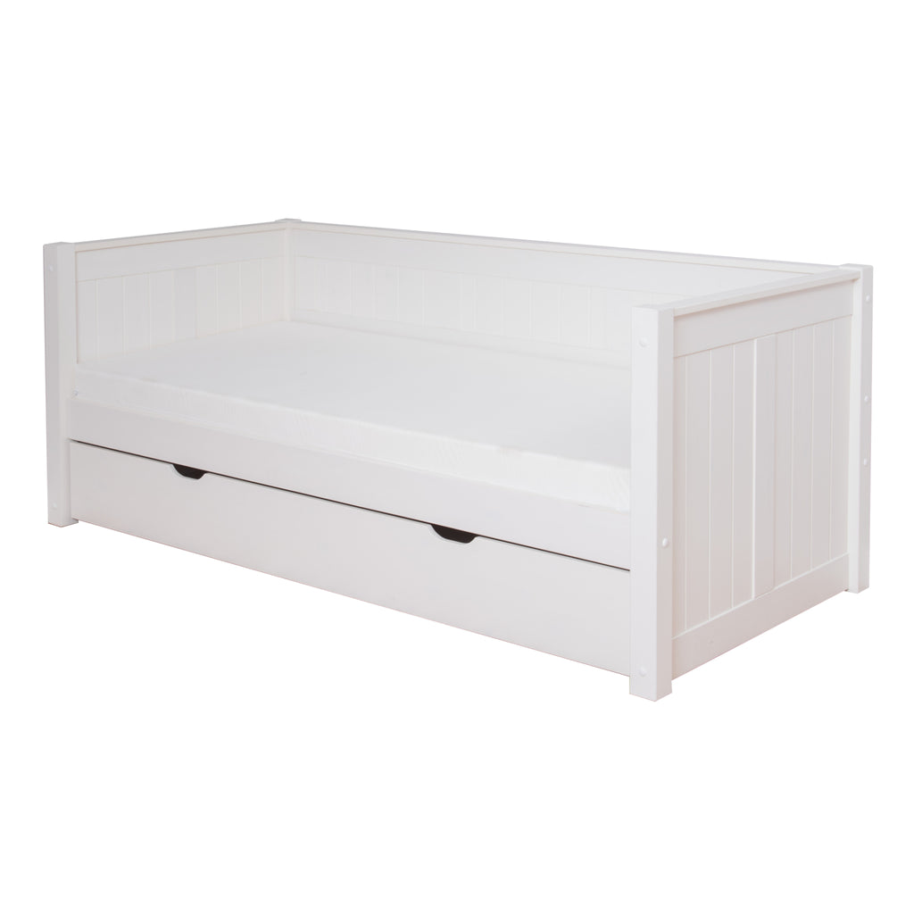 Stompa Classic Daybed with Trundle on white background, trundle stowed