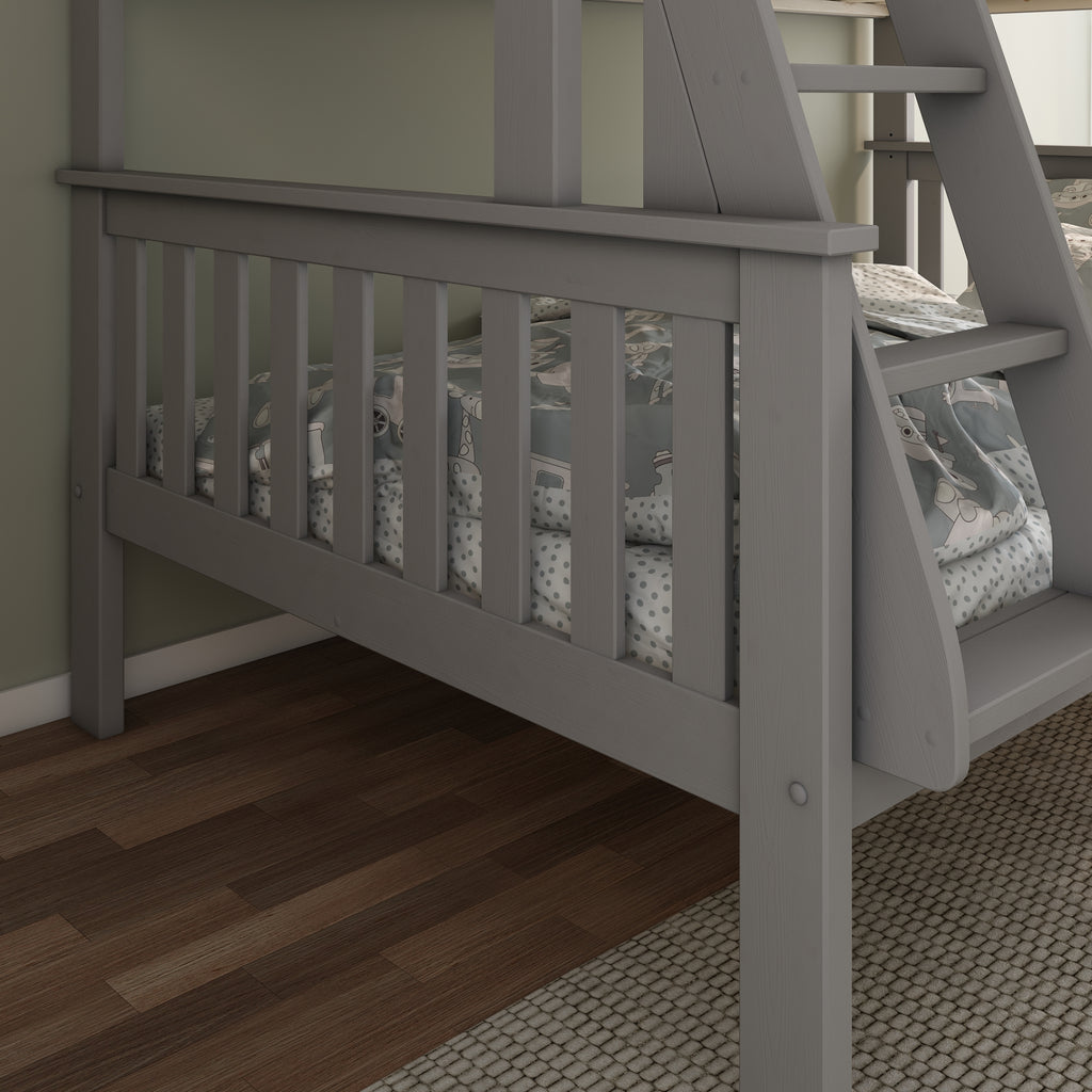 Carra Triple Sleeper in grey footbaord detail