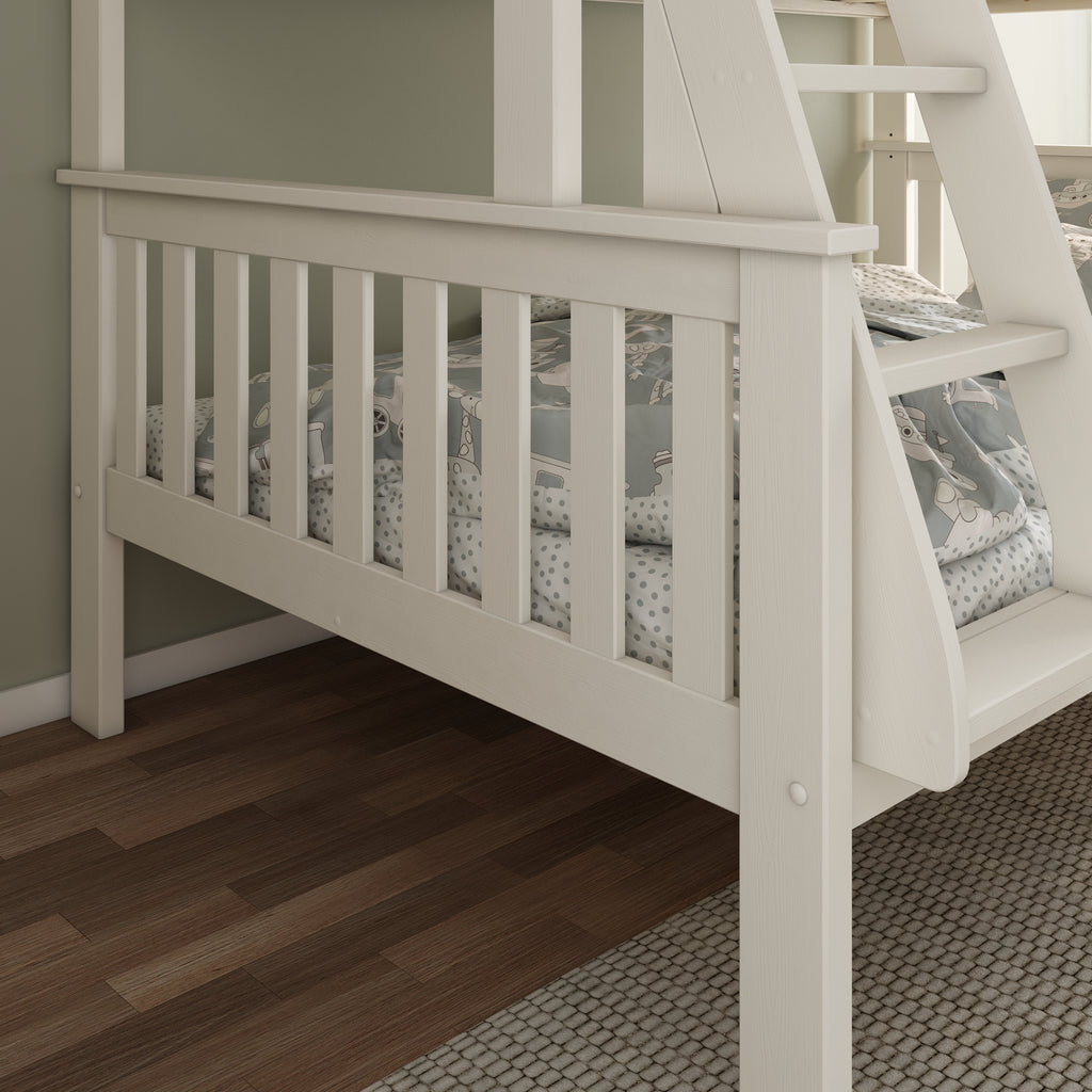 Carra Triple Sleeper White footboard detail