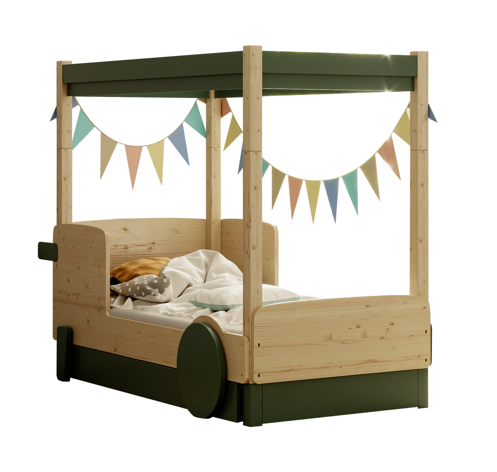 Discovery Canopy Bed in green