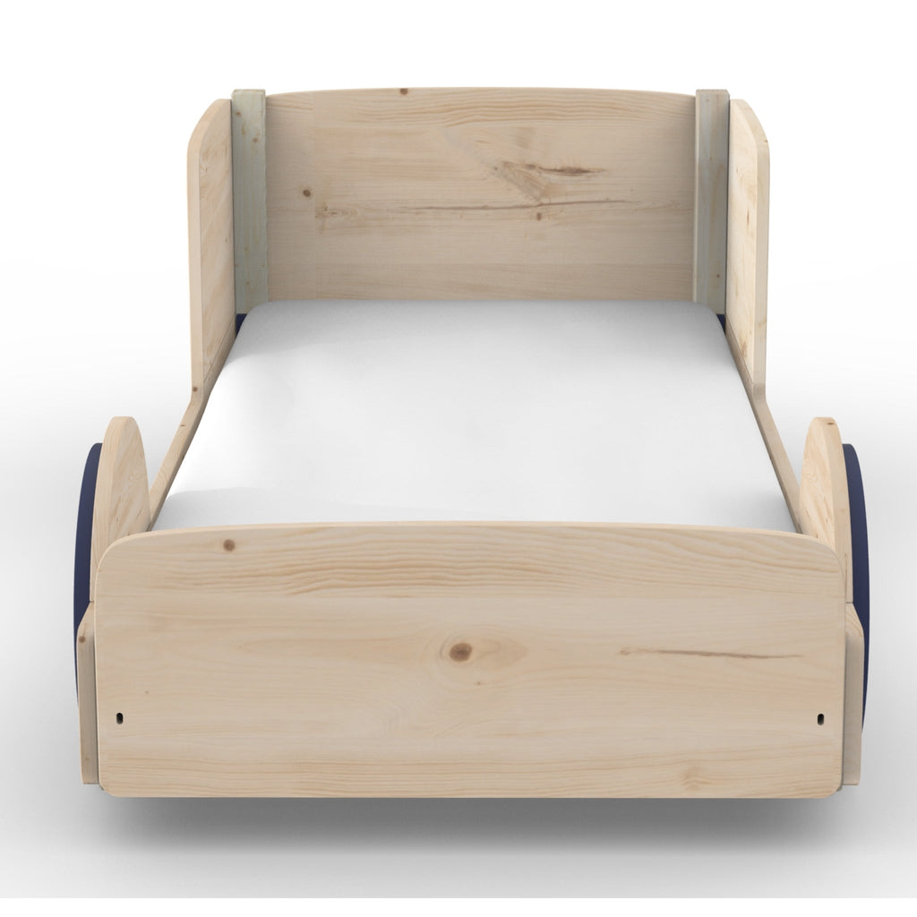 Discovery Montessori Bed, blue, frontal view