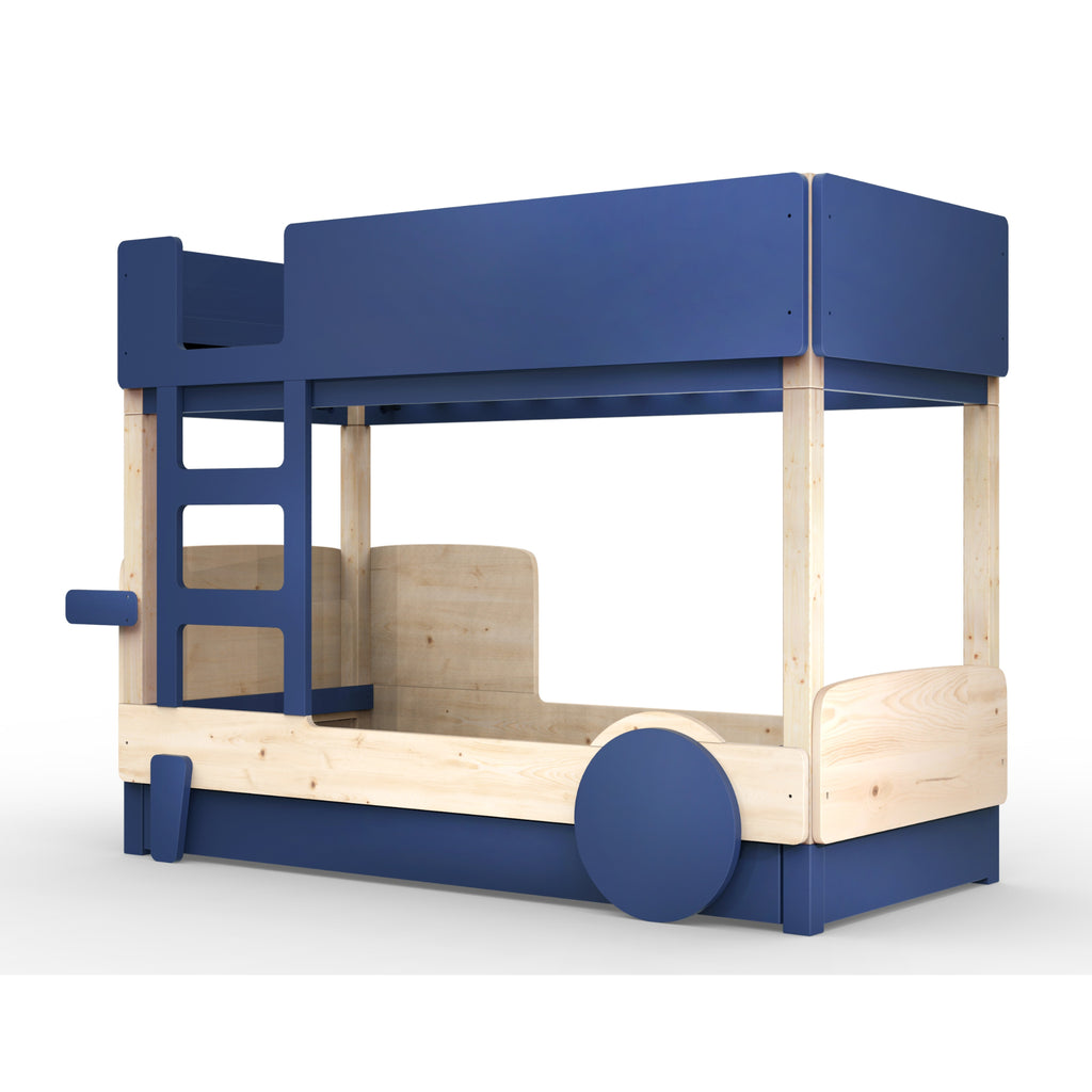 Mathy By Bols Discovery Bunk Bed, blue on white background