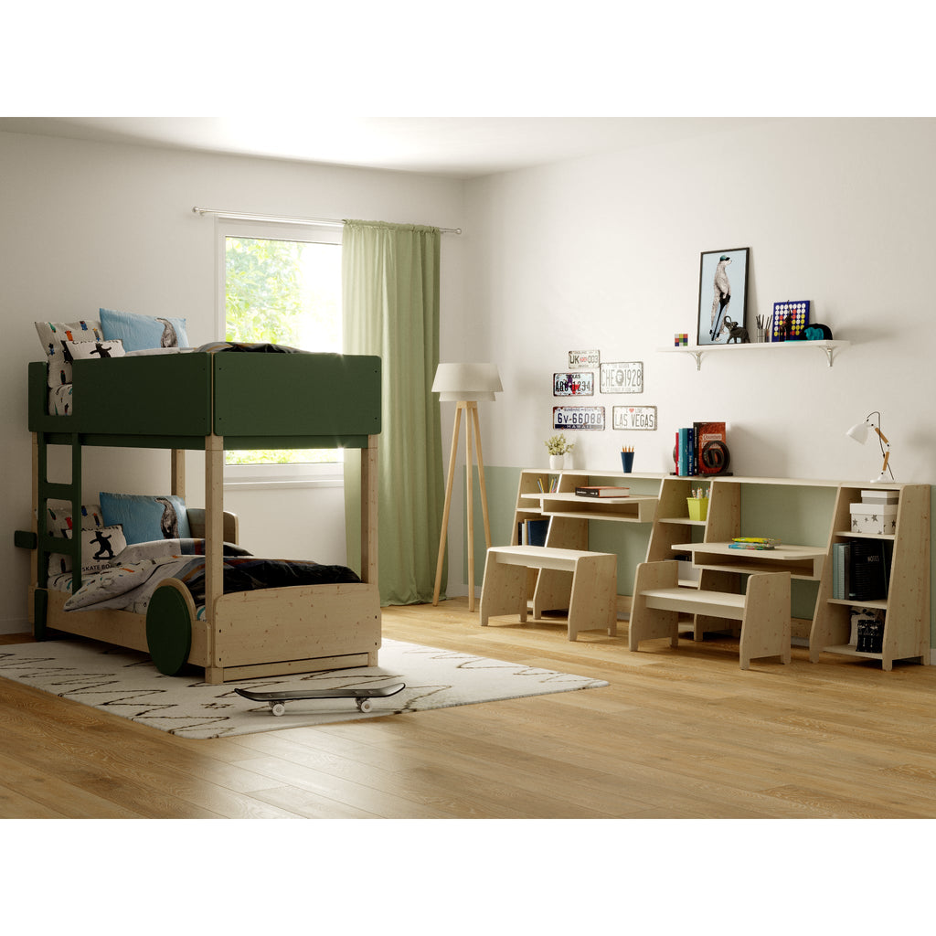 Mathy By Bols Discovery Bunk Bed, in furnished room, green